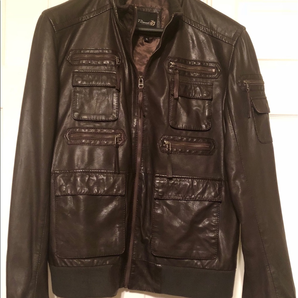 7 Diamond Leather - Men’s leather jacket XL